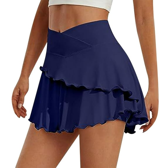 YOTMKGDO Women's Tennis Skirt Skirt Lightweight Sports Skirt, Skorts for Women, Blue Sizes XS-XL