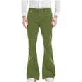 thumbnail image 1 of YOTMKGDO Work Pants for Men, Dress Pants Men, Mens Casual Solid Color Pocket Suit Pant Bell Bottoms Casual Pants, Army Green XL, 1 of 5