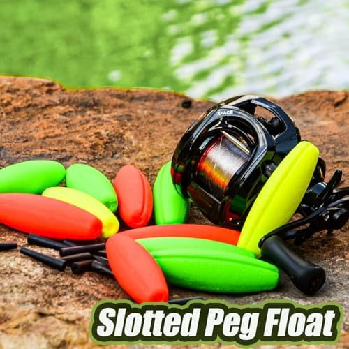 YOTO Peg Floats SlottedFishing Floats for CatfishFishing Cigar Foam Bobber for Santee Rig1.5in2in2.5in3in