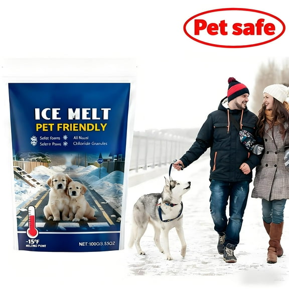 YOTQUSKI Pet safe ice Melt, Winter Supplies, Ice Melt, Safetys of Concrete Friendly Snow Melting Gods, Gentle on Pets and Plants, Efficient Snow Melting Pellets for Home Use