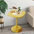 thumbnail image 1 of YOTQUSKI 2 Tier End Table, Side Table with Removable Tray, End Table, Round Side Table, Small Accent Table, Waterproof Small Sofa Coffee Side Tablesfor Bedroom Indoor Outdoor, 1 of 5