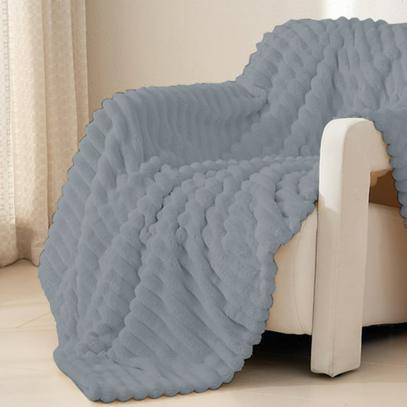 YOTQUSKI 27x40 In Thick Blanket for Winter, Heavy Blanket for Winter, Warm Blanket, Comfort Blanket, Soft and Thick Double Raschel Blanket for Bed, Sofa, Home