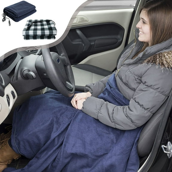 YOTQUSKI Car Heated Blanket, Electric Heating Blanket, Heated Blanket for Camping, 12V for Car, Truck, SUV, RV 58x42 Inch