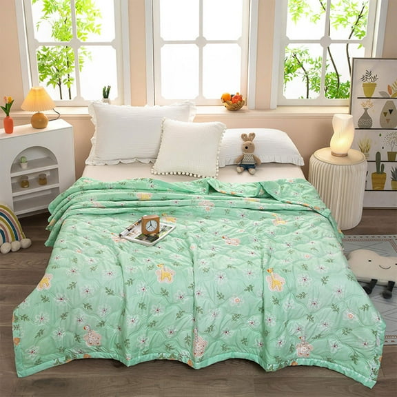 YOTQUSKI Cooling Blanket,40"×60" Blankets for Beds, Breathable & Soft Throw Blanket, Machine Washable Cooling Throw Blanket with Cute Printed for Hot Sleepers