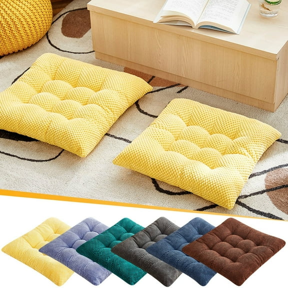 YOTQUSKI Dining Chair Cushions, Office Seat Cushion, Porch Swing Cushions, Floor Pillows for Seating, Meditation Floor Pillow, Cushion Chair for Outdoor, Kitchen, Bedroom, Ground, 15.7x15.7in