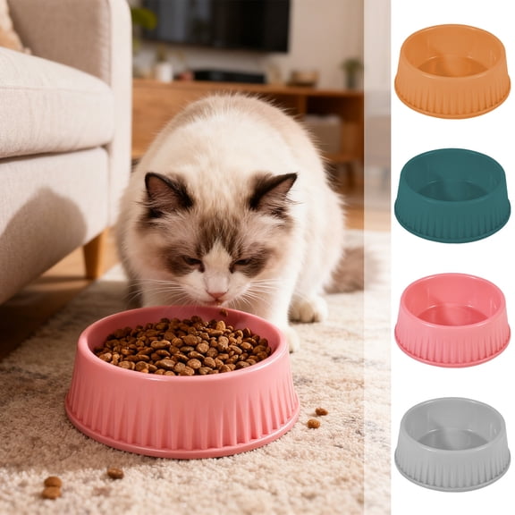 YOTQUSKI Dog Feeders and Waterers, Food and Water Bowls for Pet, Non Slip Cat Bowls, Pet Bowls Cat, Large Capacity Plastic Bowls Suitable for Indoor Small Pets, Easily Clean Lovely