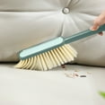 thumbnail image 1 of YOTQUSKI Dust Brush, Hand Broom Bench Brush with Long Handle, Whisk Broom Soft Bristle Brush for Counter Bed Sofa Car Fireplace Clothes Household, 1 of 8