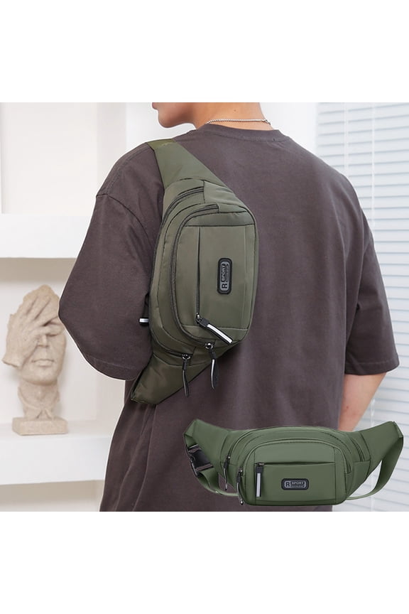 Fanny Pack for Men & Women, Large Waist Bag with Adjustable Strap for Outdoors Workout Traveling Casual Running Hiking Cycling