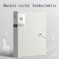 YOTQUSKI File Folder, 60 Page A4 Data Book, Certificate Collection Book, Test Paper Storage Book, Large Capacity, Lightweight and Portable, Suitable for Business Office Home Meeting Room, White
