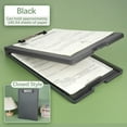 thumbnail image 1 of YOTQUSKI File Folder, Folder Writing Pad, Test Paper Storage Box, Multifunctional File Box, Large Capacity, Lightweight and Portable, Suitable for Business Office Home Meeting Room, Black, 1 of 5