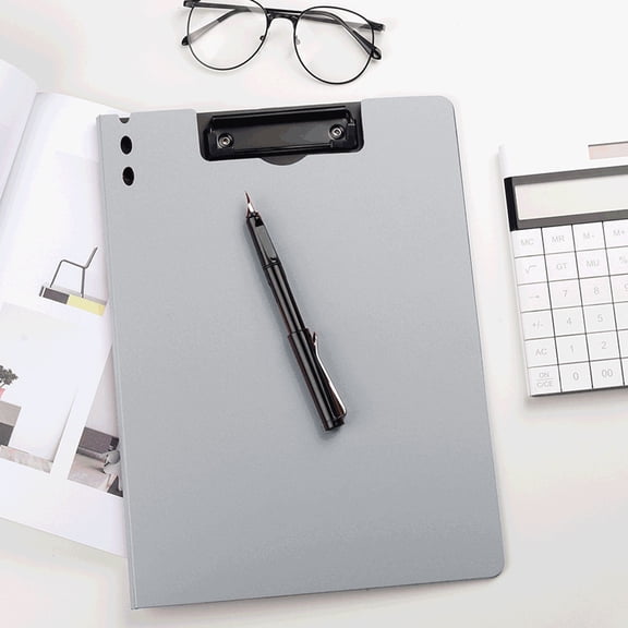 YOTQUSKI File Folders, A4 Multi-Functional Student Folder with Exam Mat, Test Paper Clipboard, Office Document Folder, Lightweight and Portable, for School Office Class Home Meeting Room, Light blue