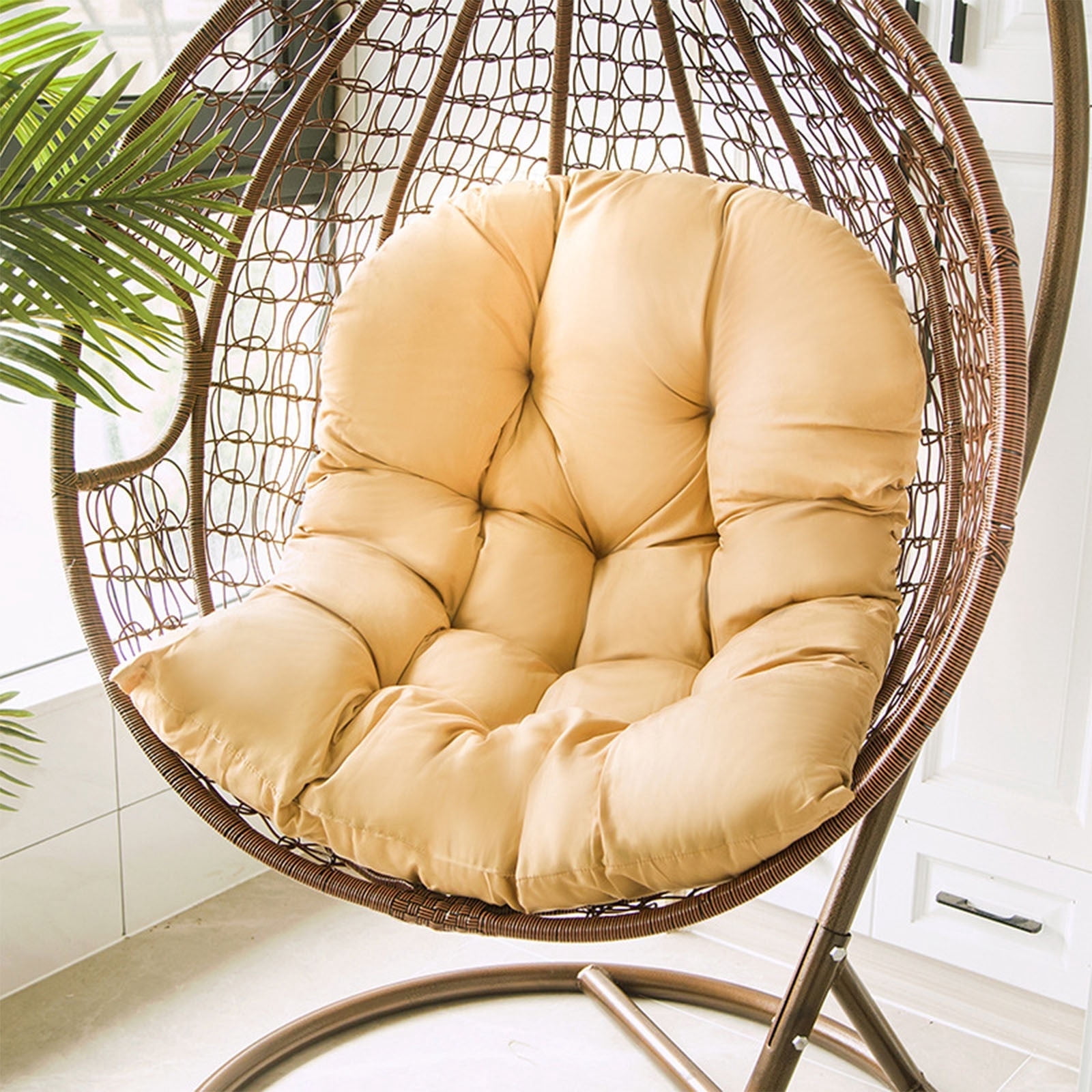 YOTQUSKI Hammock Swing Chair Cushion, Hanging Basket Seat Cushion Pillow, Washable Hanging Basket Cushions, Soft Hanging Egg Chair Back Cushions Pads for Indoor and Outdoor Garden Offices