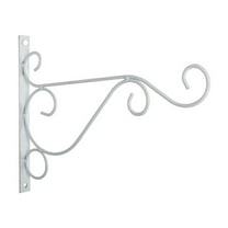 YOTQUSKI Hanging Plant Bracket, Flower Hooks for Hanging Baskets, Wind Chime Hangers for Outside, Metal Plant Hangers, Metal Hooks for Hanging Plants Flower Bird Feeders, White, Small Size