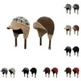 thumbnail image 1 of YOTQUSKI Hat with Ear Flaps and Bill, Winter Thickened Cold-Proof Hat, Trapper Hat Outdoor Warm Caps for Women, 1 of 3