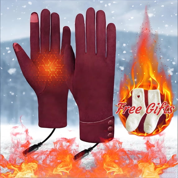 YOTQUSKI Heated Gloves for Women, Heated Gloves for Arthritis Hands, Heated Gloves for Men Rechargeable, USB Warm Gloves Men Women Hunting, Skiing, Outdoor Work