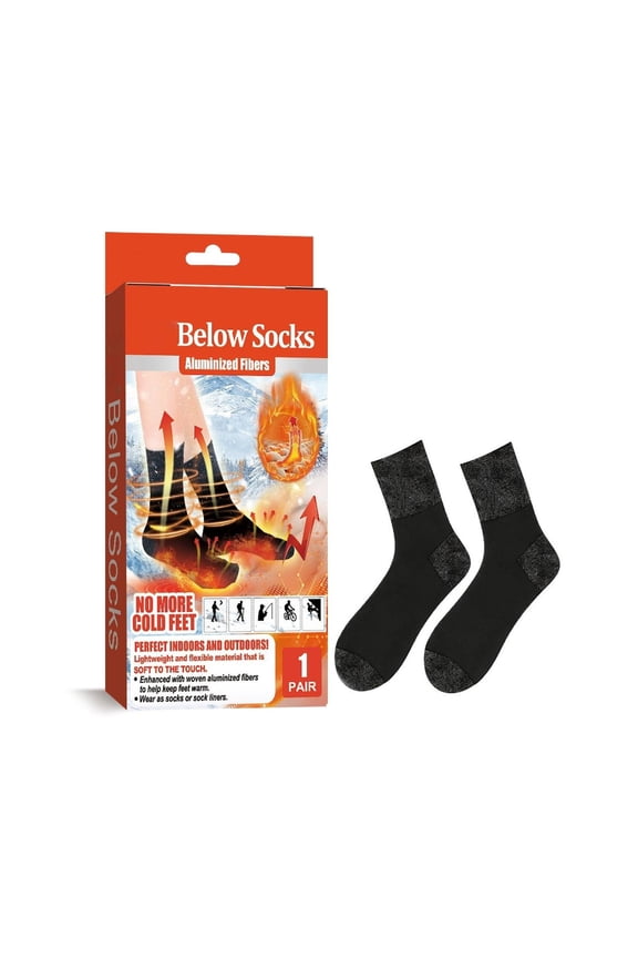 Heating Socks Cold Weather, Adjustable Temperature Safe USB Heated, Reducing Foot Stress Winter Socks for Slipper, Skiing, Hiking, Cycling, Driving (Men Women)