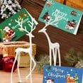 thumbnail image 1 of YOTQUSKI Holiday Deer with 6PCS Christmas Greeting card, Christmas Tabletop Decor, Christmas Gift, Christmas Deer Decor for Living Room, Home Decoration, 1 of 6