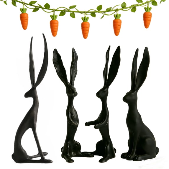 YOTQUSKI Holiday Deer, Christmas Deer Decor, Christmas Tabletop Decor, Black Deer Christmas Decor, Christmas Gift, Black Deer for Living Room, Home Decoration