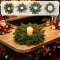 thumbnail image 1 of YOTQUSKI Mini Garland Wreath, Candle Ring Wreath, Durable Artificial Leaves, Used for Candlesticks, Ring Boxes, Aromatherapy Decoration, 1 of 7