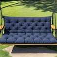 thumbnail image 1 of YOTQUSKI Patio Chair Cushions, Indoor & Outdoor Bench Cushion, Porch Swing Replacement Cushions 3 Seater Chair Pads with Backrest and Ties for Garden Patio Furniture, 1 of 6