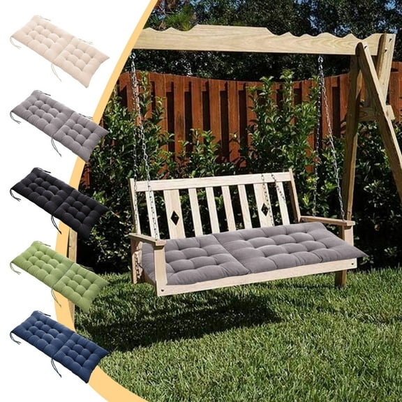 YOTQUSKI Patio Chair Cushions, Solid Indoor & Outdoor Wicker Patio Sofa Swing Cushion Tufted, Weather and Fade Resistant Seat Cushions