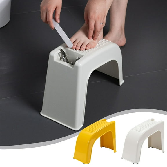 YOTQUSKI Pedicure Foot Rest Stand, Beauty Footrest for Pedicures, Toenail Care Stand with Tool Compartment, Non-Slip Design, Pedicure Foot Stand for Home Foot Spa