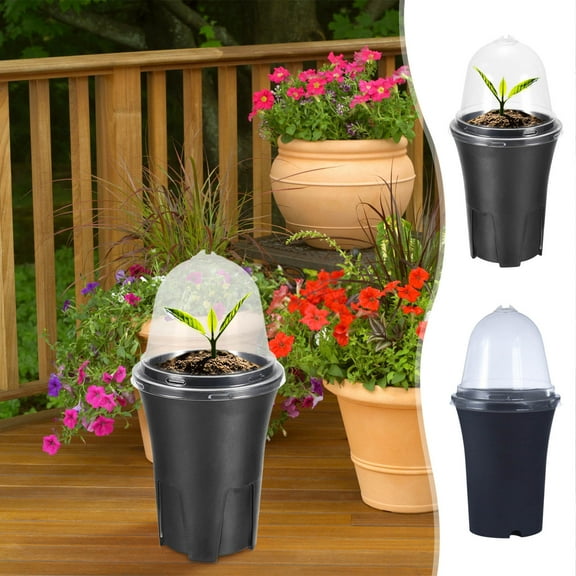 YOTQUSKI Plastic Planter Pots, Indoor Plant Pots, Succulent Pot, Cactus Pot, Small Plastic Pots for Plants for Balcony, Office, Home Decor