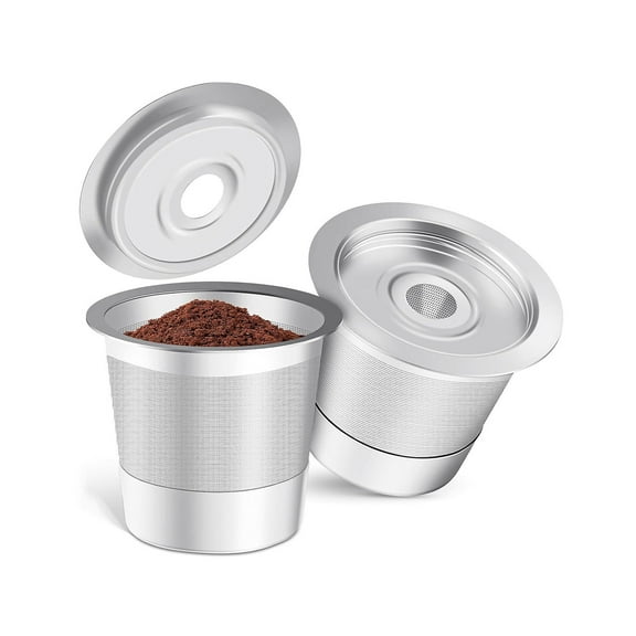 YOTQUSKI Reusable K Cups, Keurig Coffee Pods Reusable, K Cup Filters, Food Grade Stainless Steel, Insulated Against the Heat, Easy Clean Mesh Filter