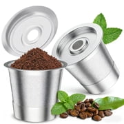 YOTQUSKI Reusable K Cups, Keurig Coffee Pods Reusable, K Cup Filters, Food Grade Stainless Steel, Insulated Against the Heat, Easy Clean Mesh Filter
