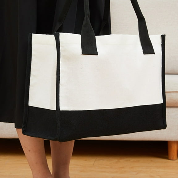 YOTQUSKI Small Canvas Tote Bag,Canvas Tote,Canvas Tote Bag,Stylish Durable,Lightweight,Cotton Grocery Shopping Bag,Gifts,Work,Travel