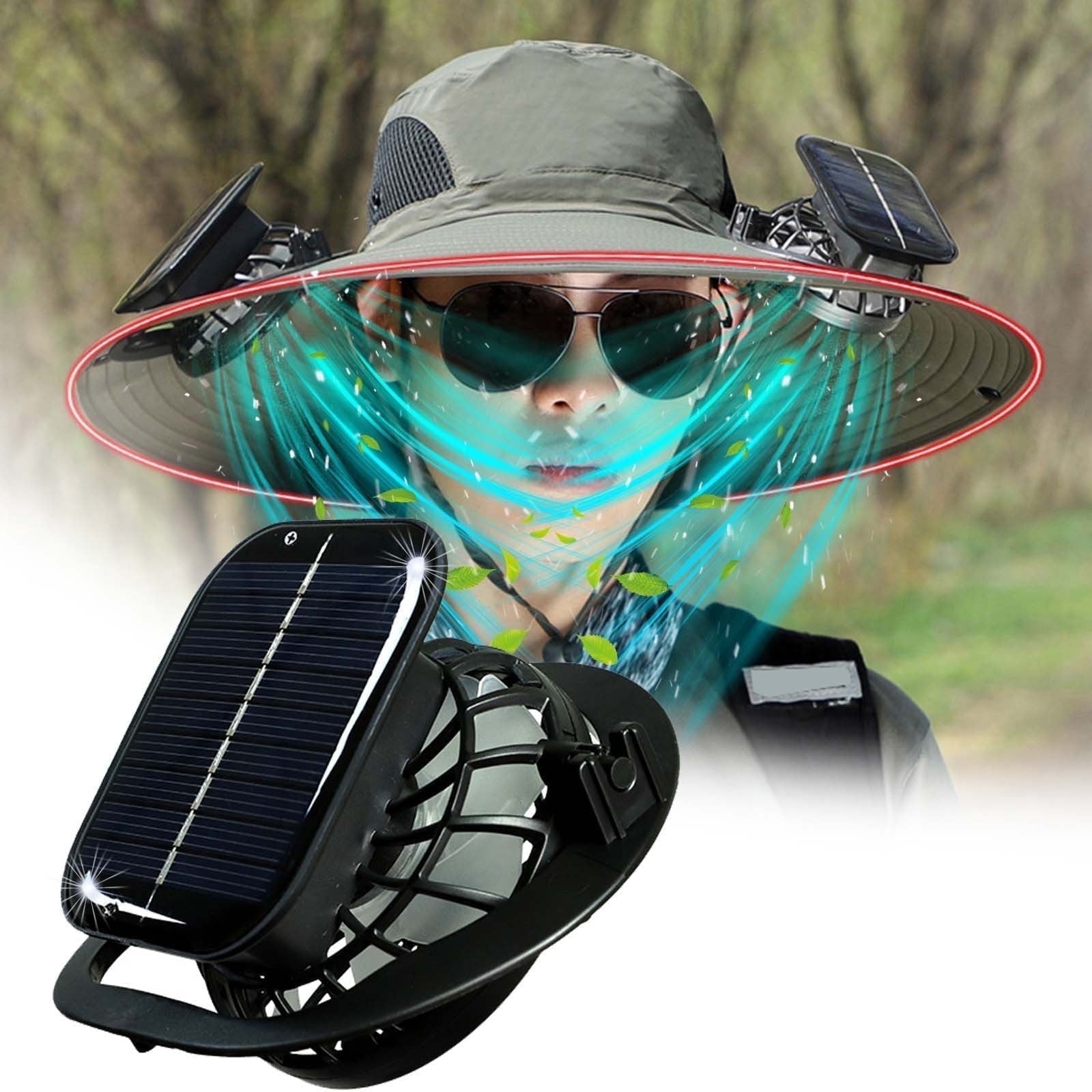 Chuarry Wide Brim Sun Hat with 2 Fan Outdoor Solar Martinique Chuarry Wide Brim Sun Hat with 2 Fan Outdoor Solar Martinique