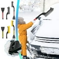 thumbnail image 1 of YOTQUSKI Windshield Scraper, Snow Scraper, Ice Scraper with Snow Brush, Windshield Ice Scraper, 25 Inch Detachable Foam Grip 2 In 1 Ice Scraper for Car, SUV, Trucks, 1 of 5
