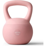 YOTTOY 15 lb Soft Kettlebell — Pink, Anti-Slip Grip,Weight for Home Workouts,Safety Guaranteed