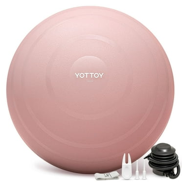 YOTTOY Anti-Burst Exercise Ball for Working Out, Yoga Ball for Pregnancy,Extra Thick Workout Ball for Physical Therapy,Stability Ball for Ball Chair Fitness with Pump