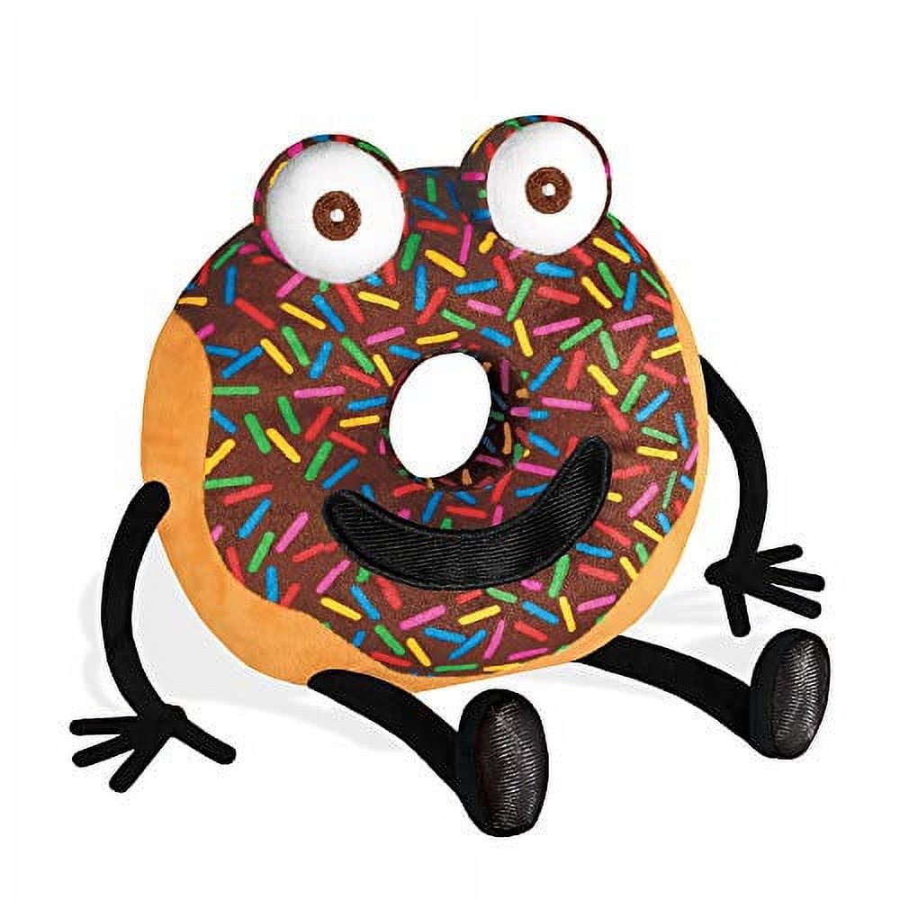 Arnie The Doughnut Plush Toy with Chocolate Frosting and Sprinkles - 7.5"