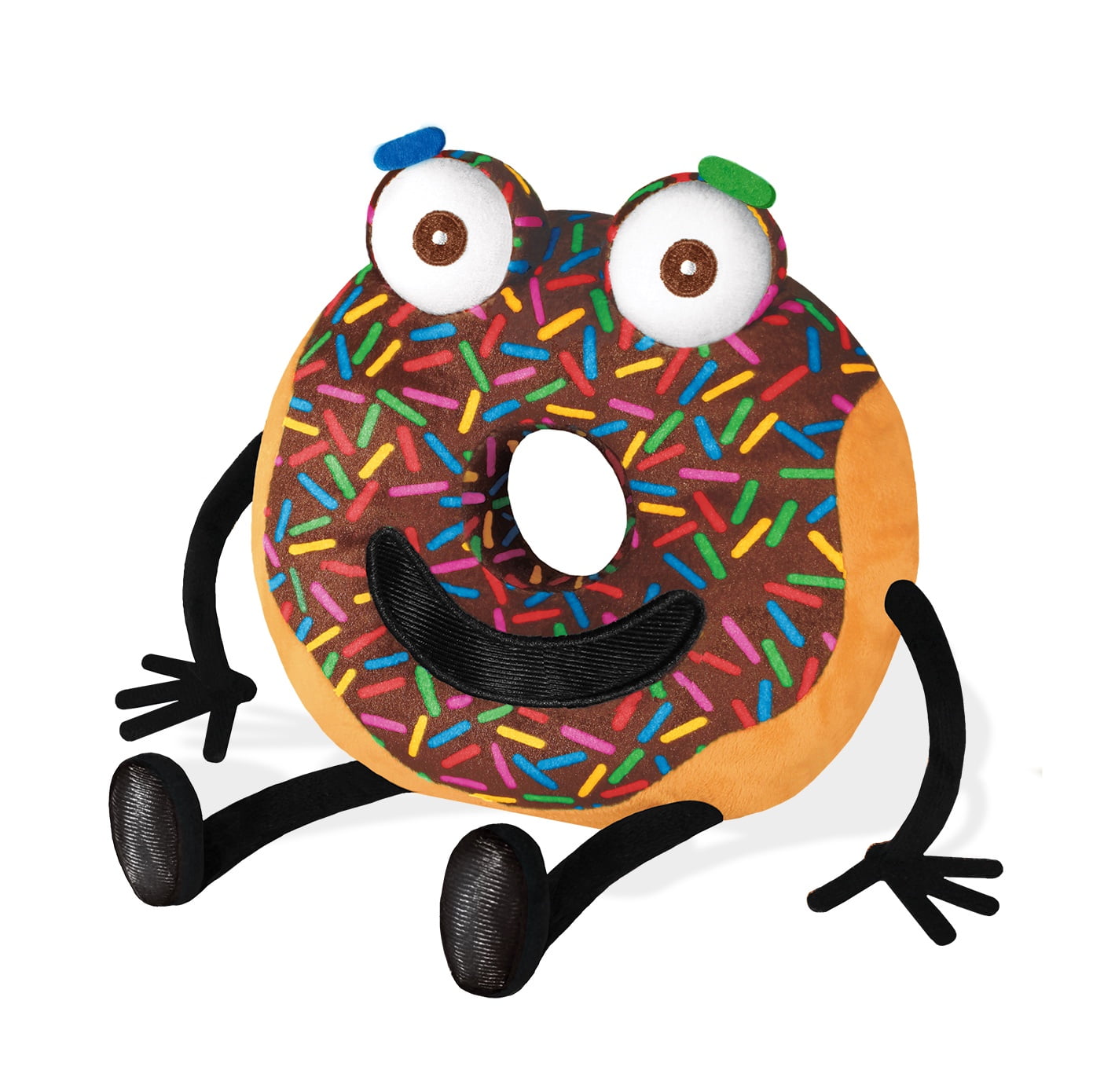 Arnie The Doughnut Plush Toy with Chocolate Frosting and Sprinkles - 7.5"