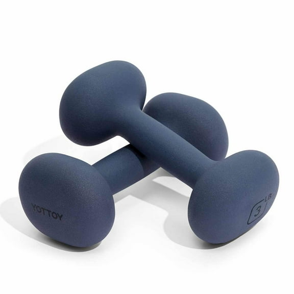 YOTTOY Dumbbell Set of 2,2-15 Pound Hand Weights for Women, Non-Slip Hand Weights for Home Gym, Strength Training, and Full-Body Workouts