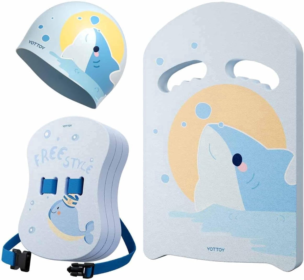 YOTTOY Kids Swim Belt Set,3-Layer Adjustable Floating Swim Trainer for ...