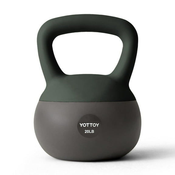YOTTOY Soft Kettlebell, Set for Strength Training Kettlebells & Home Workouts, Soft-Sided Cushioned Base, Wide-Handle - Ideal for Men, Women, & Beginners
