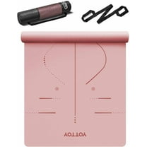 YOTTOY Yoga Mat, 72"x 32"x1/3" Extra Wide Non-Slip Exercise Fitness Yoga Mats,Eco-Friendly TPE Exercise Mats for Women Men Home Workout with Strap Bag