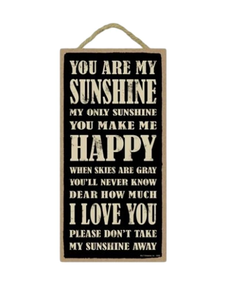 SJT Enterprises Love Sign Decor: 'YOU ARE MY SUNSHINE' Primitive Wooden ...