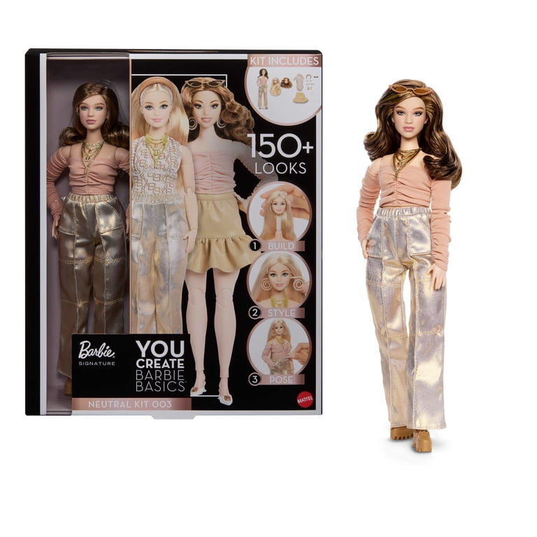 Barbie You Create Barbie Basics Neutral Kit 003, Customizable Doll