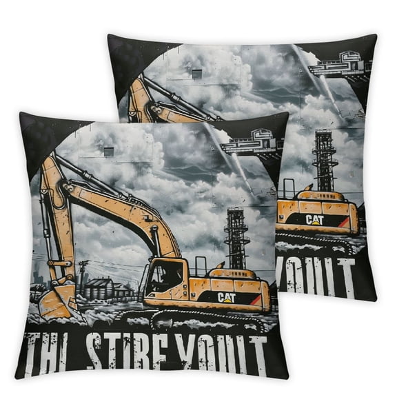 YOU'LL HAVE THAT ON THESE BIGGER JOBS Construction Excavator Throw Pillow
