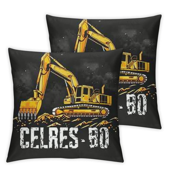 YOU'LL HAVE THAT ON THESE BIGGER JOBS Excavator Construction Throw Pillow