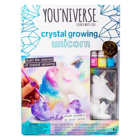 YOU*niverse 3D Crystal GroWing Unicorn, D.I.Y. Crystal Sculpture, 6+