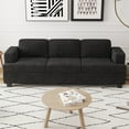 thumbnail image 1 of YOUDENOVA 89 Inch Sofa Couch, Modern 3-Seater Sofa for Living Room, Modern Sleeper Couches Deep Seat Sofa Lounge for Apartment, Black Chenille, 1 of 9