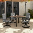 thumbnail image 1 of YOUDENOVA Patio Swivel Dining Chairs Set of 2/4/6, High Back Outdoor Chairs with Padded, Breathable All-Weather Textilene, Metal Rocking Frame for Lawn, Garden, and Backyard, 1 of 1