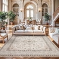 thumbnail image 1 of YOUFORTONG 10x10 Square Living Room Area Rug,Oriental Soft Rug,Non-Slip Thin Stain Resistant Indoor Carpet,Ivory, 1 of 9