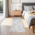 thumbnail image 1 of YOUFORTONG 2x5 Hallway Runner Rug,Machine Washable Stain Resistant Indoor Carpet,Non Slip Rubber Backing Distressed Rug for Entryway Bedroom Kitchen,Grey, 1 of 7