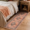 thumbnail image 1 of YOUFORTONG 2x6 Washable Hallway Runner, Oriental Farmhouse Non-Slip Ultra Soft Rug,Stain Resistant Carpet for Entryway Kitchen Living Room Bedroom,Orange, 1 of 7